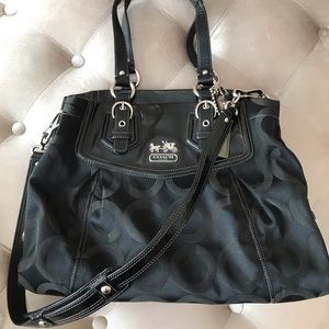 Black Coach Satchel Bag